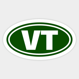 Vermont - VT - oval Sticker